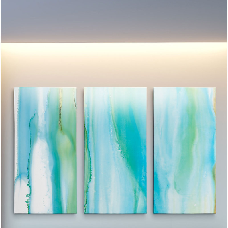 « côtier abstract i », reproduction d’art à multiples images sur toile, H 40 po x l 60 po x P 1,5 po
