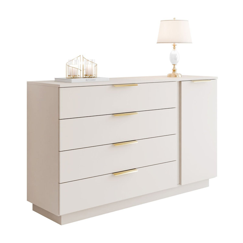 138 Sideboard, cashmere/ gold