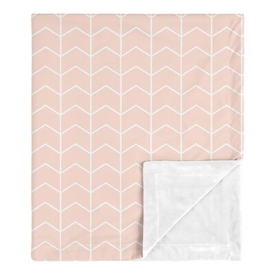 Sweet Jojo Designs Blanket-Elephant-GY-PK-ARROW