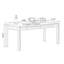Bureau rectangulaire en bois massif noir avec 2 tiroirs-539974032