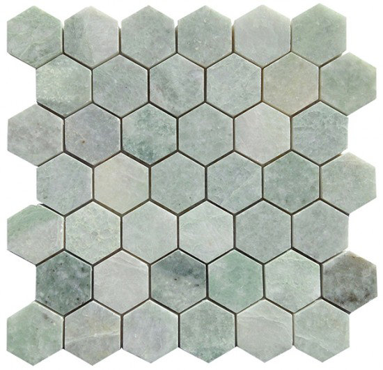 12" x 12" Marble Honeycomb Mosaic Wall & Floor Tile