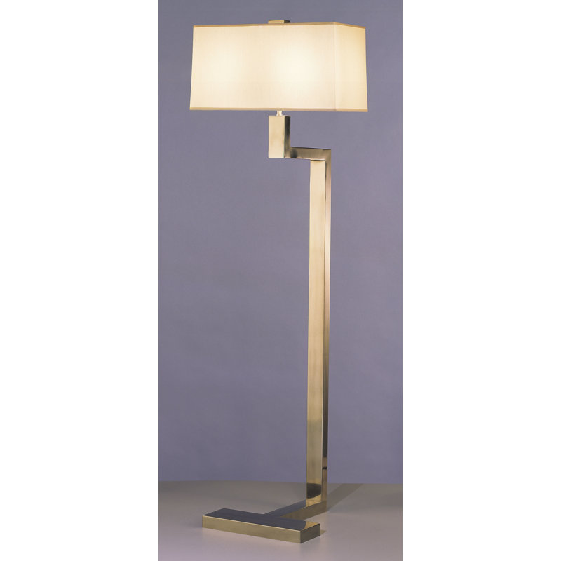 Antique Silver Adjustable 53'' Floor Lamp with 3-Way Switch