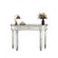 Console en miroir avec tiroir en verre cannelé et poignée en cristal-1977538489