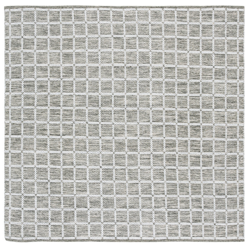 Tapis vert / ivoire Navera 977, Carré 6 pi