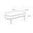 French-style retro oval coffee table