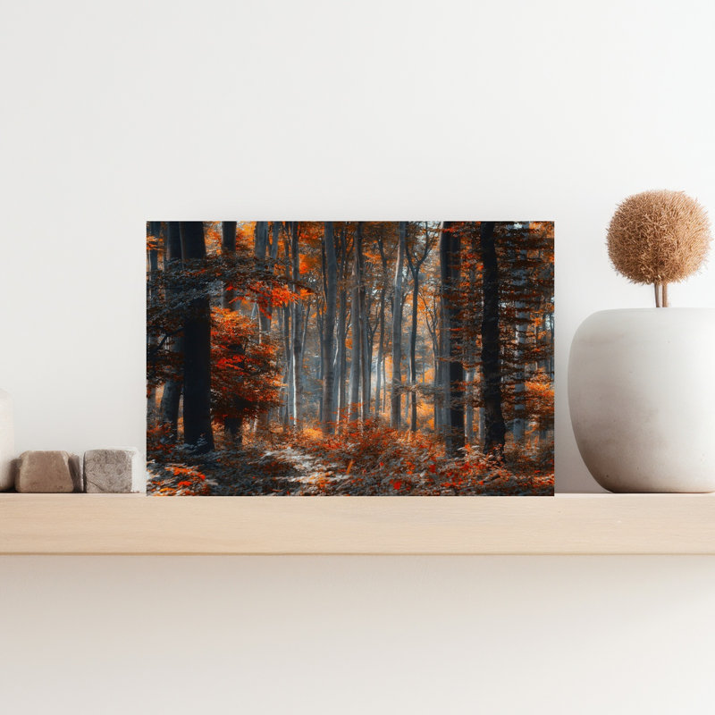 «Enchanted Autumn Forest Colorful Peaceful Serene Autumn Forest», reproduction d'art, H 12 po x l 18 po