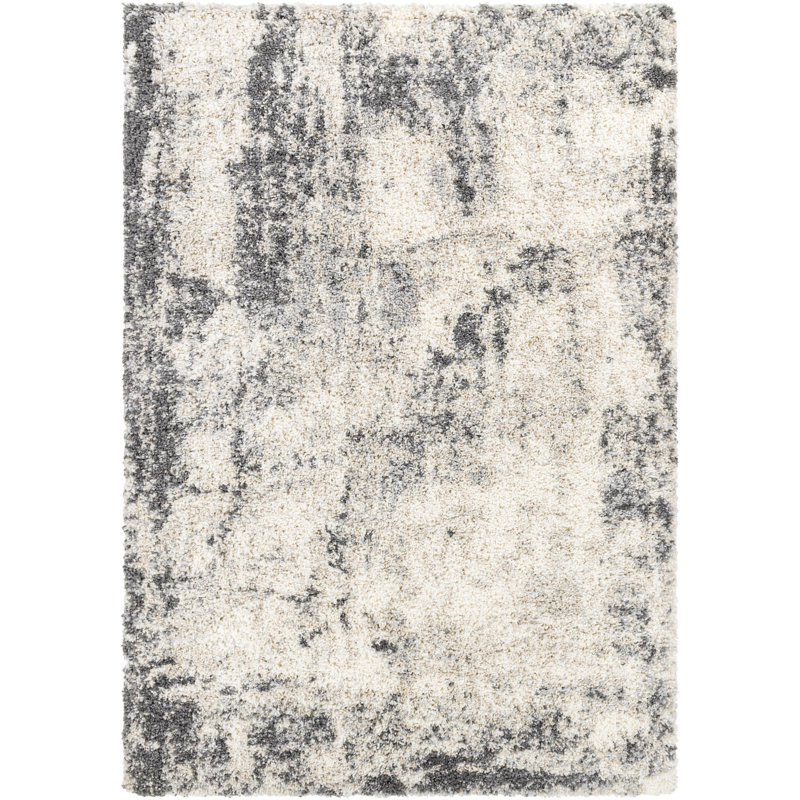 Tapis crème / gris Myndi, Rectangle 5 pi 3 po x 7 pi