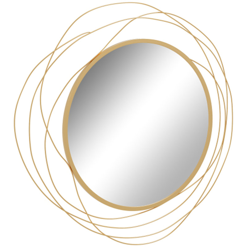 Miroir moderne en métal, Noir