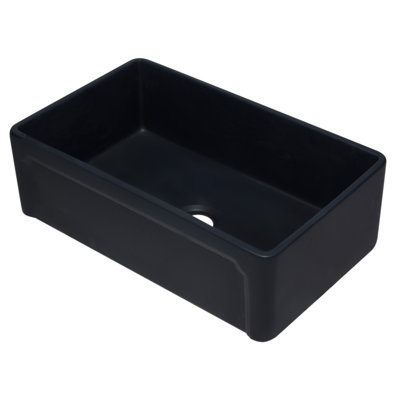 32.63'' L Single Bowl Fireclay Kitchen Sink