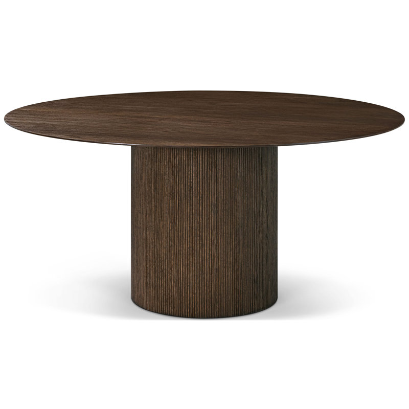 Vienna Dining Table, 30" H x 62.99" L x 62.99" W, Brown