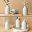 Ensemble de 12 vases modernes modernes en céramique blanche pour salon 4,72 po Minimalist