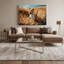 «Dogs Soft Coated Wheaten Terrier», art mural sur toile brune
