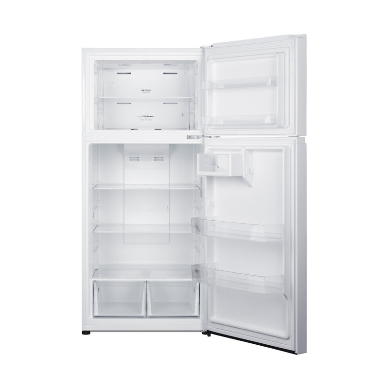 Summit Appliance 30" Wide Top Mount Refrigerator-Freezer, White, Right Handed