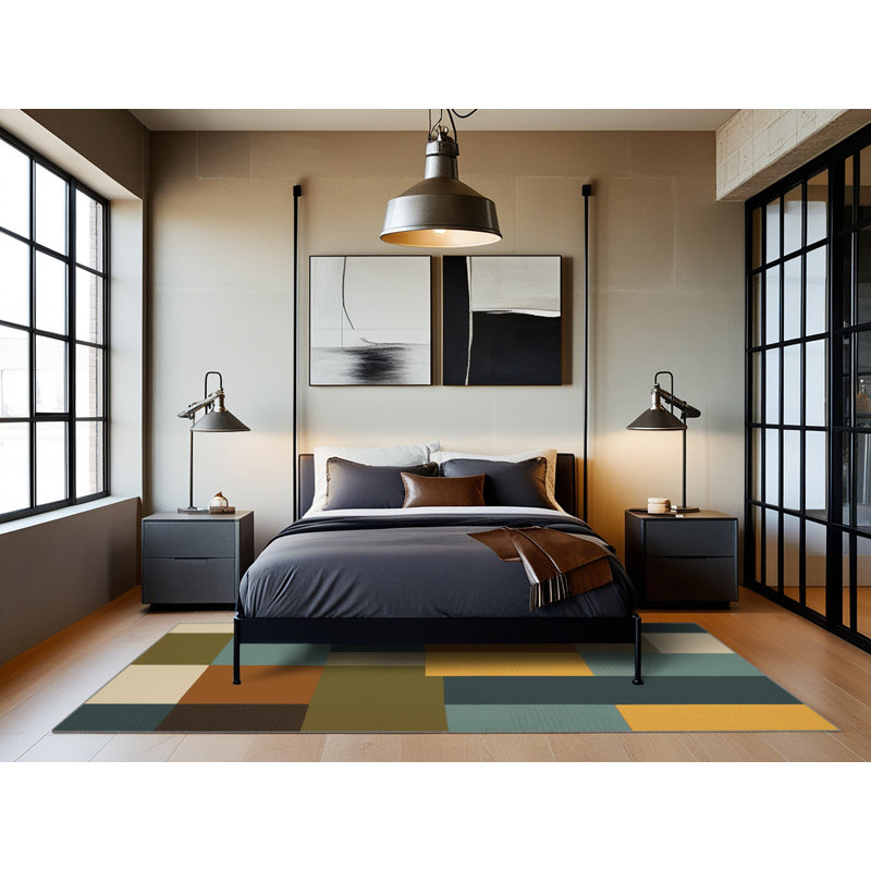 Square Strata Rug, Round 7'