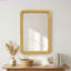 Nirvelli Natural Rattan Accent Wall Mirror with D-Ring Hangers-2070181391-2070292475