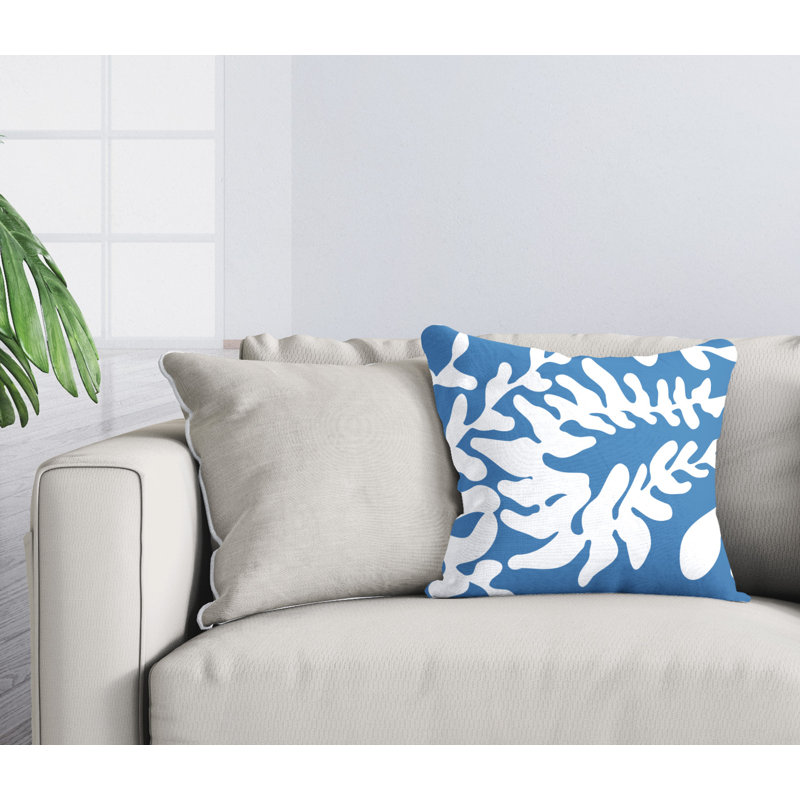 Garrison Outdoor Square Pillow Cover & Insert, Sky Blue