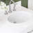 ARIEL Monrow 66" Solid Wood Double Sink Bathroom Vanity in White with 1.5" Carrara White Quartz Top, Center, Oval Sink-99405065-131238903-131238906