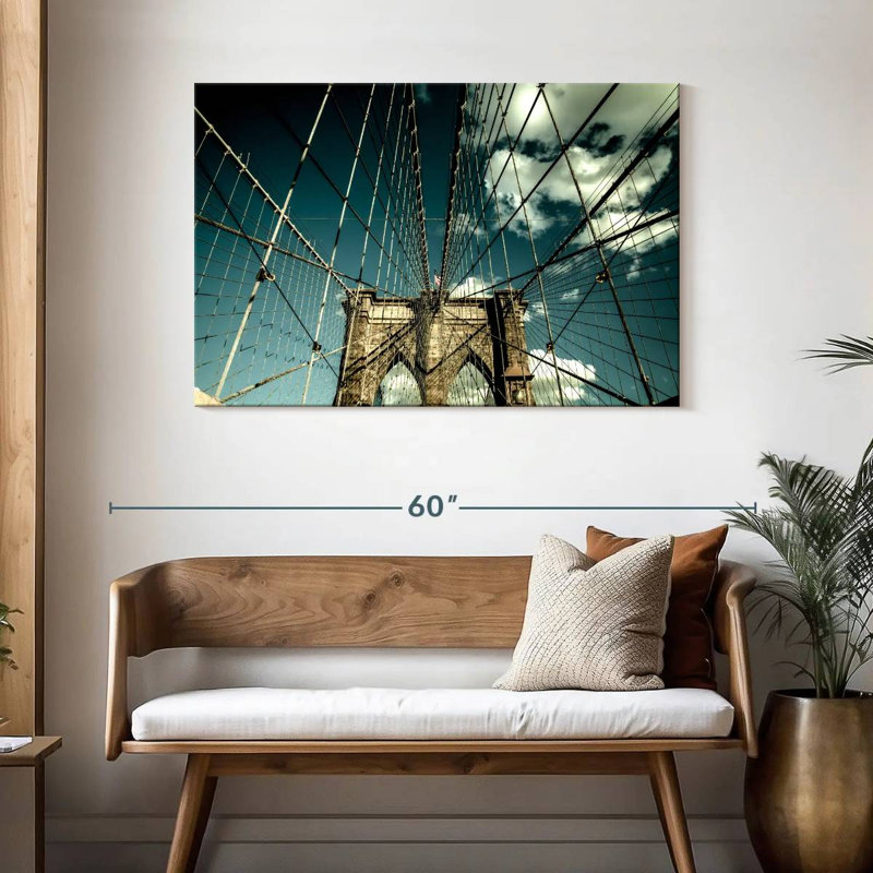 Lilie Brooklyn Bridge Steel Cables, 30" H x 45" W