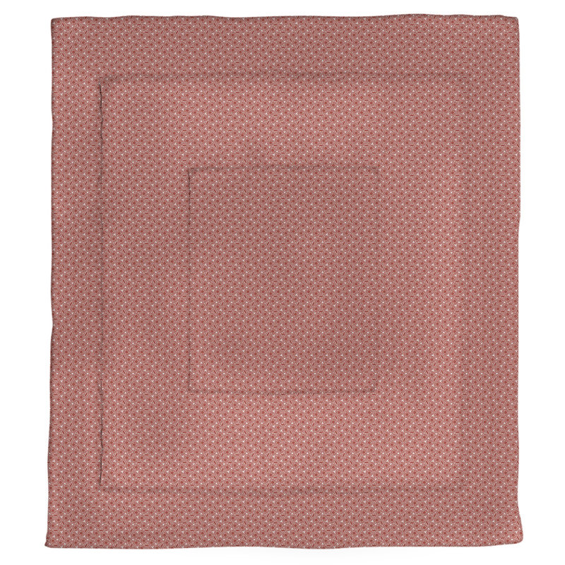 Édredon simple réversible Katelyn Elizabeth, Édredon simple TG, Rouge / Blanc