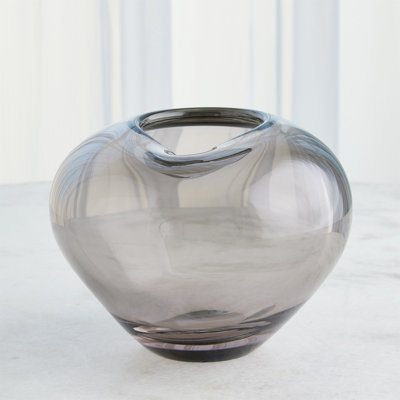 Undulating Handmade Glass Table Vase