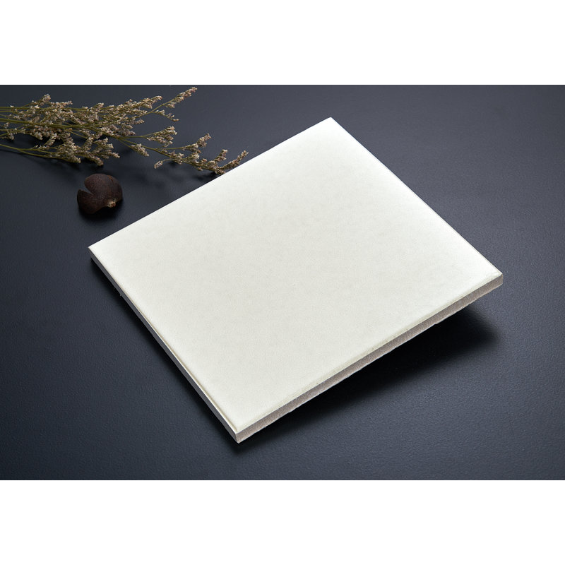Carreau de porcelaine 7 "x 7" Cement Series, Blanc cassé