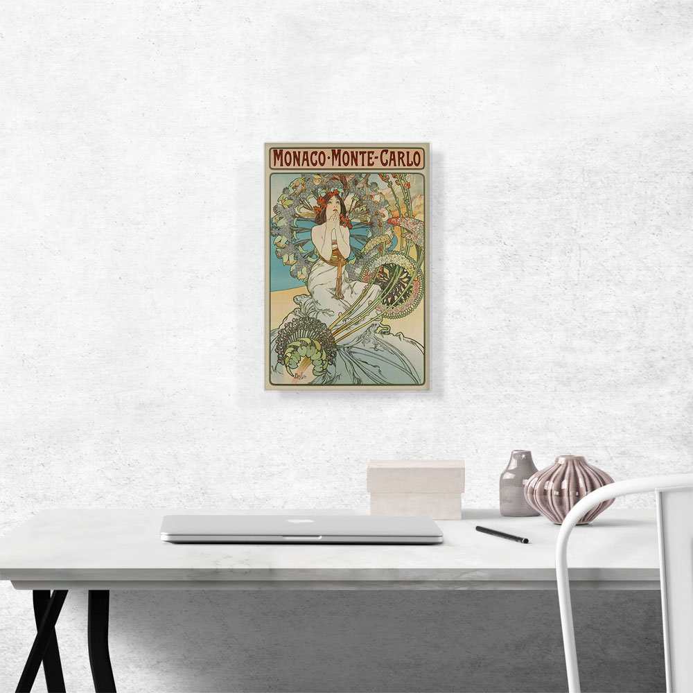 " Monaco Monte, Carlo " by Alphonse Mucha Painting Print ARTCANVAS 