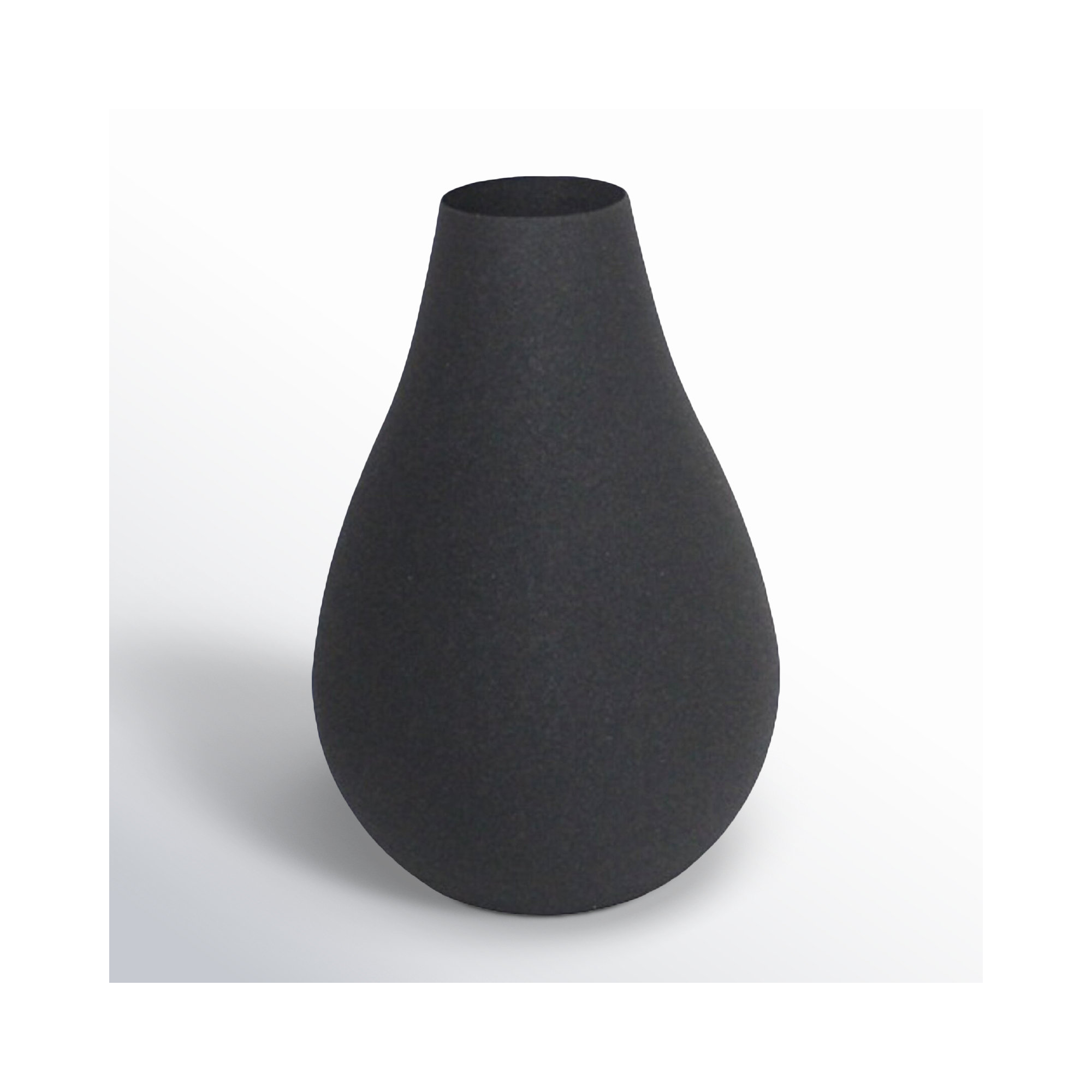 Jenny Aluminum Table Vase, Black