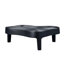 Élégante table basse en fibre de verre avec relief mat, aucun assemblage requis, parfaite pour les salons et les appartements modernes.