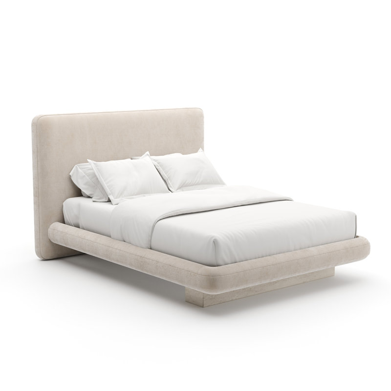 *Overlap Uph Bed, Ivory, Queen