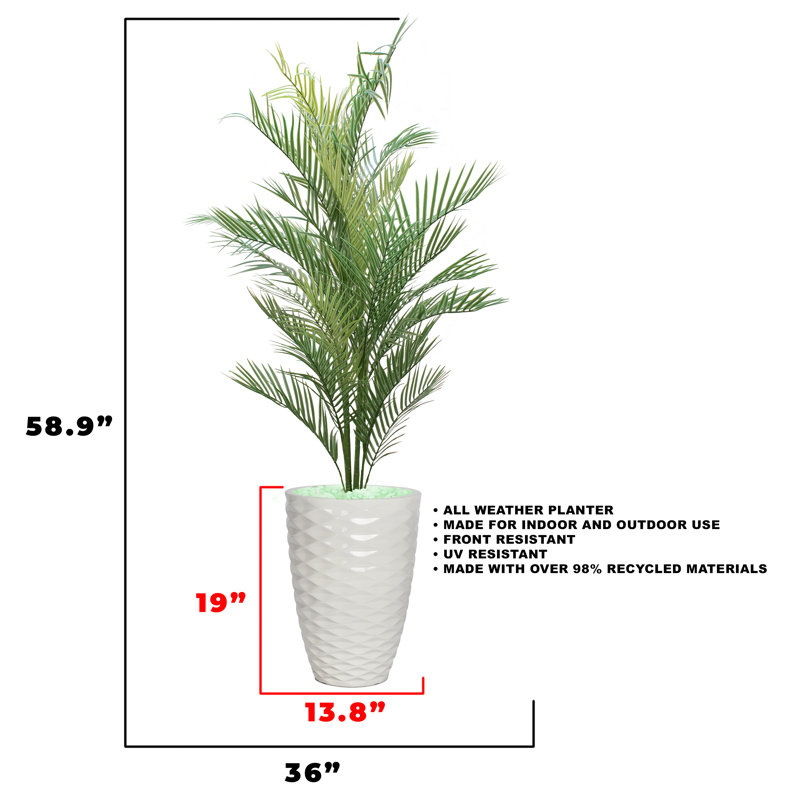 Palmier artificiel 58,9 "en pot