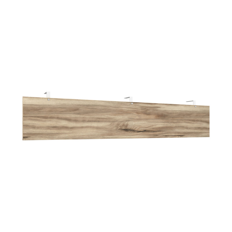 Panneau de bois modeste 72 po, brun