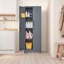 Grande armoire à outils en acier avec cadre renforcé, surface antirouille, portes verrouillables et tablettes réglables-527641736-527641735