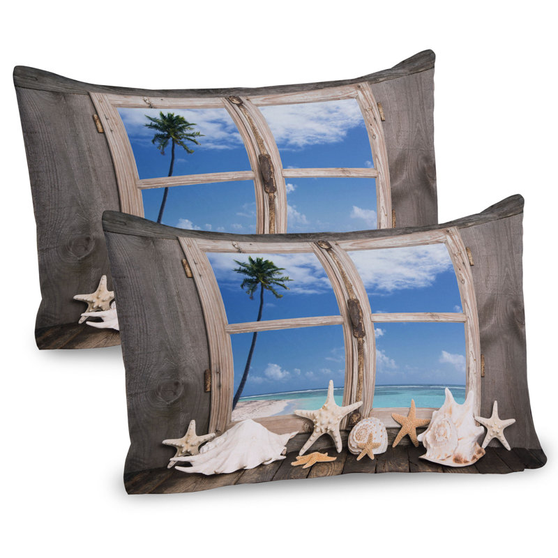Ensemble de 2 taies décoratives de plage Ambesonne