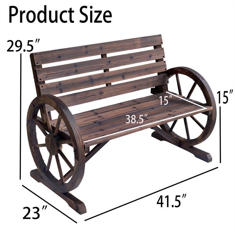 Seananthony Solid Wood Outdoor Bench