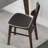 Coffee Solid back side Chair(Set of 2)