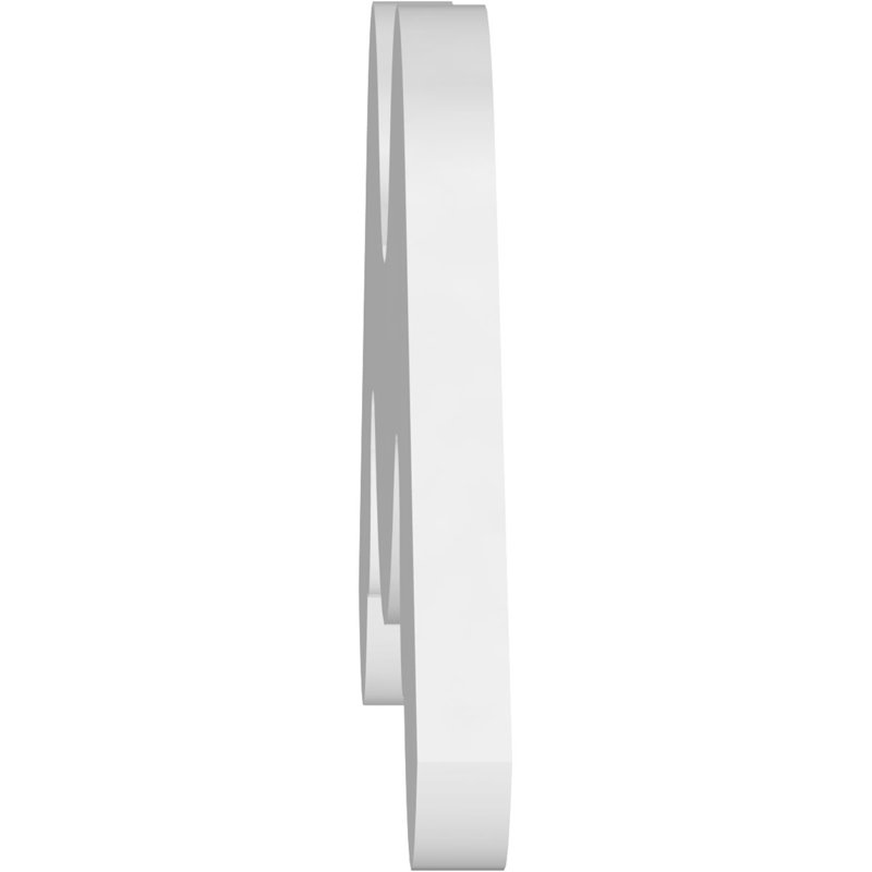 Pignon en PVC de qualité architecturale Midway, H 18 po x l 36 po x P 1 po, 12 / 12