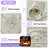 20" White Geometric Caged Ceiling Fan With Light, Farmhouse Flush Mount Enclosed Fan Light, Reversible Blades & Remote Control For Bedroom Kitchen