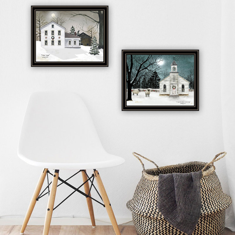 Add Style To Your Walls With Decor 4U 2 Silent Night Black Framed Wall Art. Living Room & Bedroom Decor. Wood And Paper. 18.49 In. Depth, 1.01 Width, 14.27 Height, 4.95 Lb. Eye-Catching Art For Home.