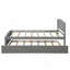 Lit plateforme simple avec lit gigogne, gris-1497596738