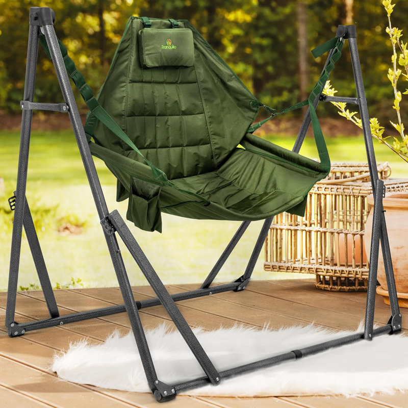 Combo chaise hamac + acier V1 - vert mousse