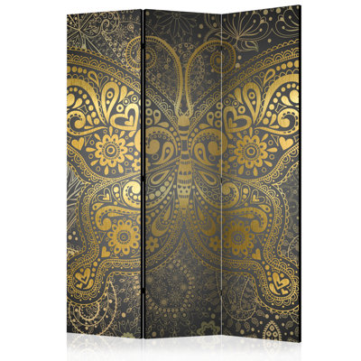 135cm W x 172cm H 3 - Panel Wood Folding Room Divider
