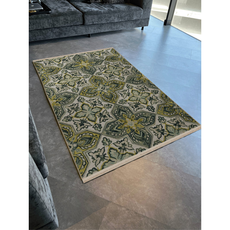 Tapis rectangulaire Willine, Tapis de couloir 4 pi x 8 pi 3 po