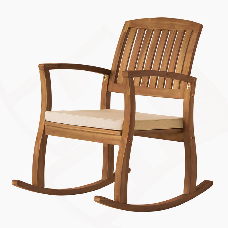 Chaise à bascule avec coussin