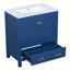 Meuble-lavabo moderne avec lavabo simple et un tiroir-105321093