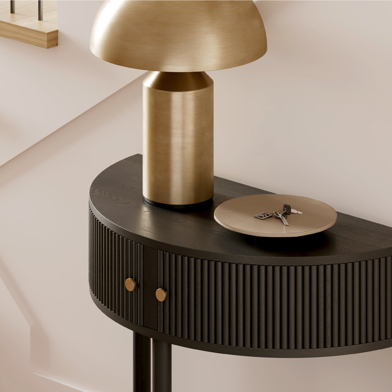 Nyssa 31.9'' Console Table, Black