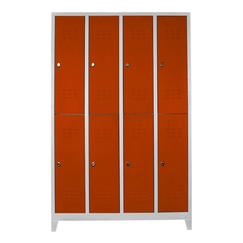 Armoire de rangement Locker, H 78,7 po x l 50,4 po x P 14,6 po, Orange