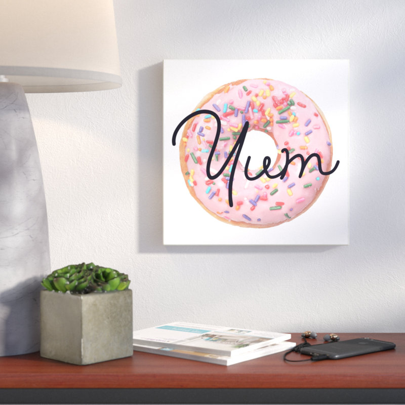 « yum aspersion bouée », impression, H 12 po x l 12 po, Plaque murale