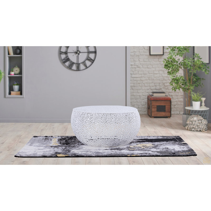 Table basse ronde, Blanc