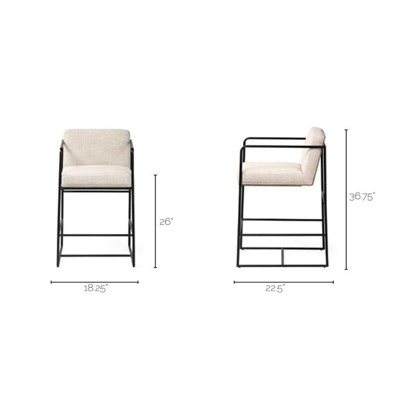 Sidney Upholstered Bar & Counter Stool