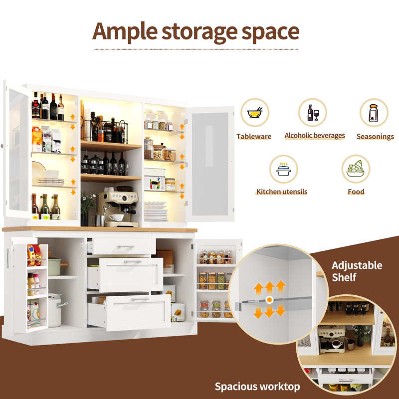 185cm Kitchen Pantry